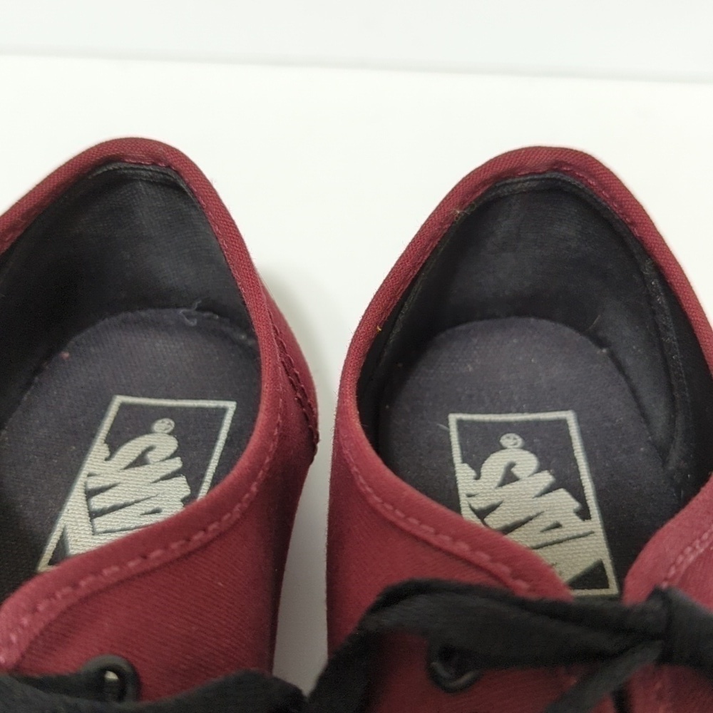 Vans off the wall burgendy red athletic sneaker women's size 6.5 men's 5 - Picture 13 of 14